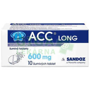 Fotka ACC Long šumivé tablety 10x600mg Obrázek ACC Long šumivé tablety 10x600mg