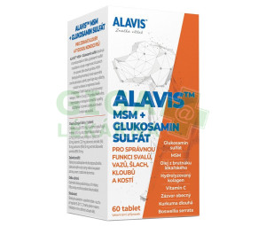 ALAVIS MSM+Glukosamin sulfát tbl.60