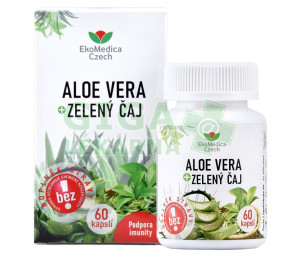 Aloe Vera + Zelený čaj cps.60 EkoMedica