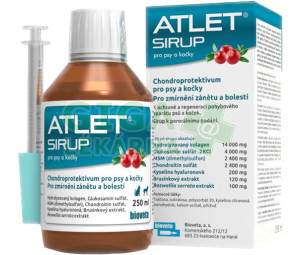 Atlet sirup pro psy a kočky 250ml