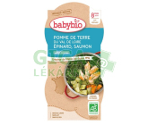 BABYBIO brambory-špenát-losos 8m+ 2x200g