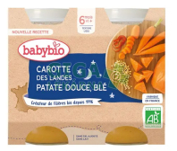 BABYBIO večer.menu mrkev-slad.bram-pšen.6m+ 2x200g
