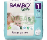 Bambo Nature 1 dětské plenkové kalhotky 2-4kg 22ks