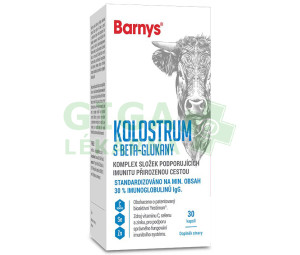 Barnys Kolostrum s beta-glukany cps.30