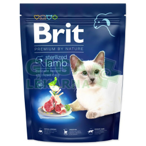 Brit Premium by Nature Cat Sterilné krmivo pre mačky s jahňacím mäsom 300 g