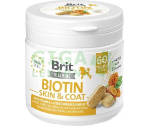 Brit Vitamins Biotin Skin&Coat Care 120g (60 tbl.)
