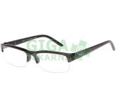 Brýle čtecí +1.50 UV400 černé s pruhy a pouzdrem