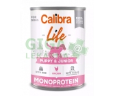 Calibra Dog Life  konz.Puppy&Junior Chicken&rice 400g