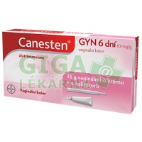 Canesten Gyn 6 dní vaginální krém 1x35gm+aplikátor