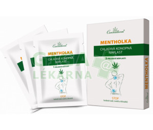 Cannaderm mentholka CHLADIVÁ KONOPNÁ NÁPLAST 3 ks