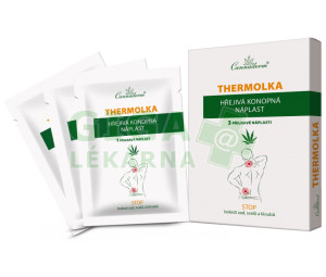 Cannaderm thermolka HŘEJIVÁ KONOPNÁ NÁPLAST 3 ks