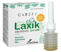 CAREFY Laxík mikroklystýr pro děti 3x3g