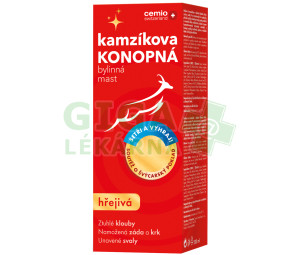 Cemio Kamzíkova konopná mast hřejivá 200ml dárek