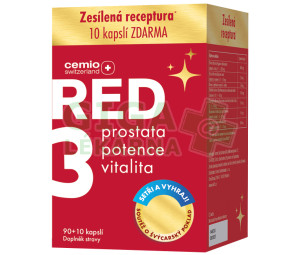 Cemio RED3 cps.90+10 dárek