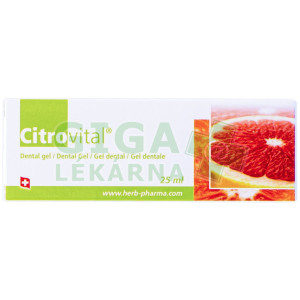 Citrovital Dentálny gél pre dospelých 25ml