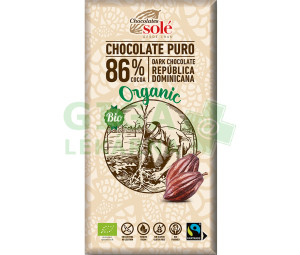 Čokoláda hořká čokoláda 86 % 100 g BIO SOLÉ