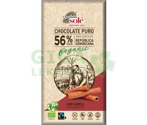 Čokoláda hořká se skořicí 100 g BIO SOLÉ