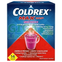 Coldrex Horký nápoj Maxgrip lesní ovoce 14 sáčků
