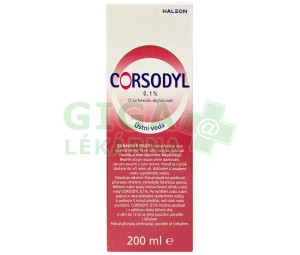 Corsodyl ústní voda 0.1% 200ml