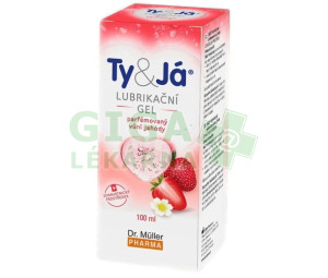 Lubrikač.gel Ty&Já parf.vůní jahody 100ml Dr.Mülle