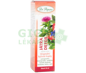 Dr.Popov Kapky bylinné Játra detox 50ml