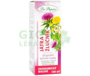 Dr.Popov Kapky bylinné Játra-žlučník 100ml