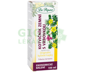 Dr.Popov Kapky bylinné Kotvičník s vrbovkou 100ml