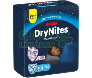 DryNites natahovací kalhotky na noc pro chlapce MEGA pack 8-13 let / 30-48kg / 23ks