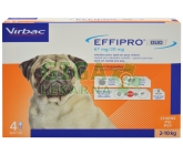 Effipro DUO Dog S (2-10kg) 67/20 mg, 4x0,67ml