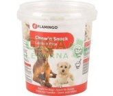 Flamingo Pamlsky pro psy jehněčí rýže kost 500g