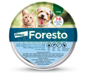 Foresto 1.25g+0.56g obojek pro kočky a psy do 8kg