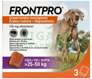 Frontpro 136mg 25-50kg žvýkací tbl.3