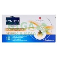 Gyntima vaginál. čípky Hyaluronic 10ks