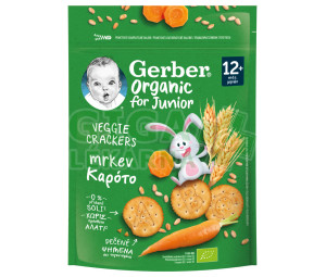 Gerber Krekry s mrkví BIO 100g od ukončeného 12. měsíce