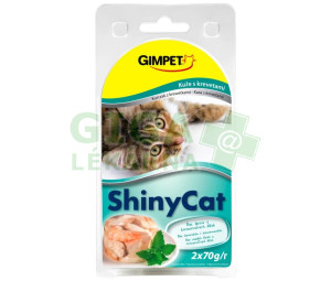 Gimpet ShinyCat konz. krevety+kuřecí 2x70g
