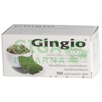 Fotka Gingio tablety 100x40mg Obrázek Gingio tablety 100x40mg