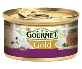 Gourmet Gold cat konz.-Savoury Cake jehně,fazolky 85g