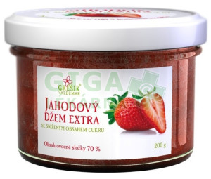 Grešík Džem Jahodový extra Se sníženým obsahem cukru 200g