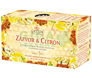 Grešík Zázvor, citron 20 n.s.