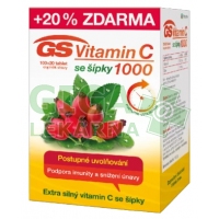 GS Vitamín C 1000 se šípky 100+20 tablet