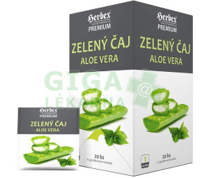 HERBEX PREMIUM Zelený čaj s aloe vera 20x1.5g