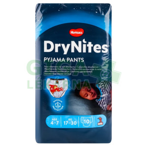 HUGGIES DryNites nohavičky M boys 17-30kg 10ks