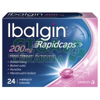 Ibalgin Rapidcaps 200mg 24 kapslí
