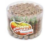 Jablečné trubičky s karamelovou polevou dóza 540g BIO