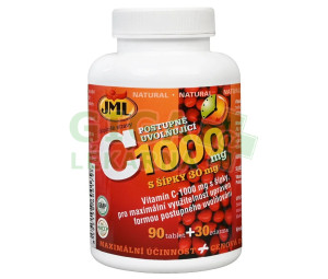 JML Vitamin C tbl.120x1000mg post.uvol.s šípky