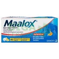 Maalox bez cukru Citron 40 tablet