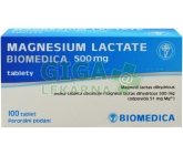 Magnesium lactate Biomedic.500mg tbl.nob.100x500mg