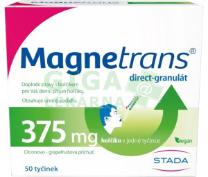MAGNETRANS 375mg 50 tyčinek granulátu