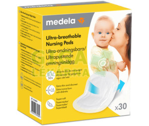 Medela prsní vložky jednoráz.ultra prodyšné 30ks