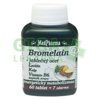 MedPharma Bromelain+jablečný ocet+lecitin 67 tablet